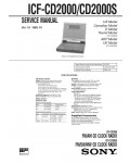 Сервисная инструкция Sony ICF-CD2000, ICF-CD2000S