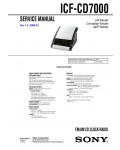Сервисная инструкция Sony ICF-CD7000