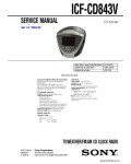 Сервисная инструкция SONY ICF-CD843