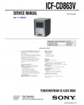 Сервисная инструкция SONY ICF-CD863V