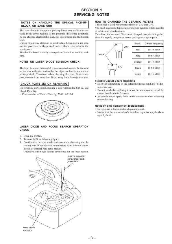 Сервисная инструкция Sony ICF-CD873L