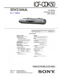 Сервисная инструкция Sony ICF-CDK50