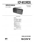 Сервисная инструкция Sony ICF-M33RDS