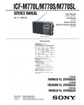 Сервисная инструкция Sony ICF-M770S