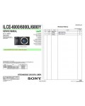 Сервисная инструкция SONY ILCE-6000, LVL3 V1.2