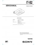 Сервисная инструкция Sony IT-B2