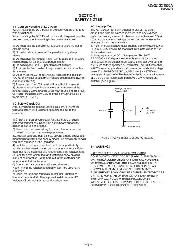 Сервисная инструкция Sony KLV-22T550A, KLV-32T550A EXT2