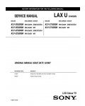 Сервисная инструкция Sony KLV-26U300A, KLV-32U300A, KLV-37U300A, (LAX U chassis)