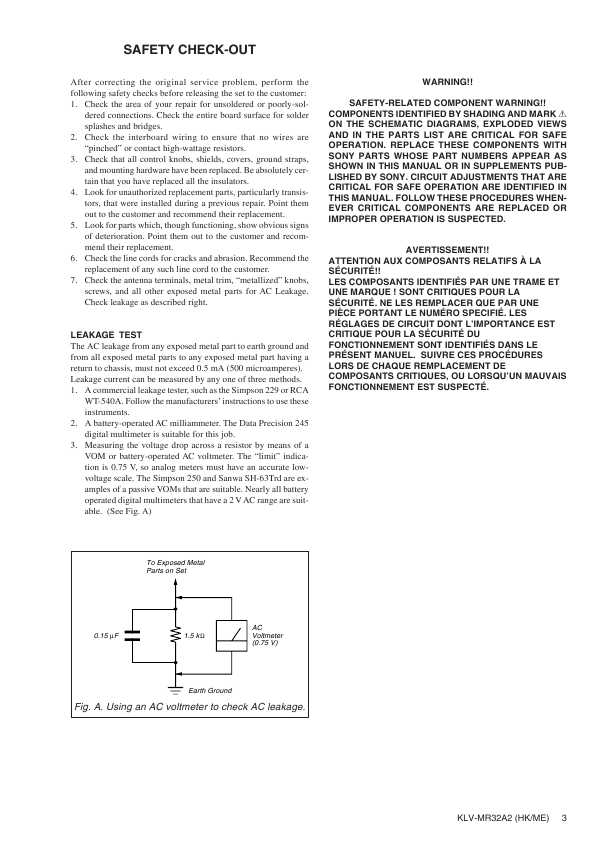 Сервисная инструкция Sony KLV-MR32A2