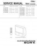 Сервисная инструкция Sony KP-43HT20, RA-6