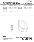 Сервисная инструкция Sony KP-48V80, KP-53V80, KP-61V80, RA-3 chassis