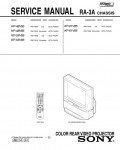 Сервисная инструкция Sony KP-48V85, KP-53V85, KP-61V85, RA-3A