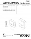 Сервисная инструкция Sony KP-53XBR300, KP-61XBR300, RA-4A chassis