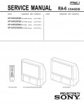 Сервисная инструкция Sony KP-HR432K90, KP-HR532K90, KP-HW572K90, RA-6 chassis