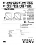 Сервисная инструкция Sony KV-2180R, KV-2190R, KV-21R10, KV-21RS10