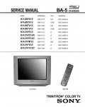 Сервисная инструкция Sony KV-21FE12, KV-20FS12, KV-20FV12, KV-21FM12, KV-21FV12 (BA-5 chassis)