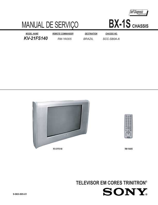 Сервисная инструкция Sony KV-21FS140