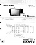 Сервисная инструкция Sony KV-FX29TD