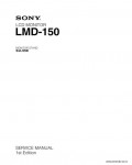 Сервисная инструкция SONY LMD-150, 1st-edition