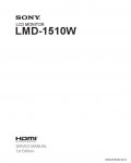 Сервисная инструкция SONY LMD-1510W