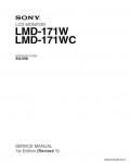 Сервисная инструкция SONY LMD-171W, 1st-edition, REV.1