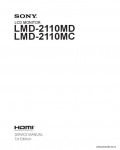 Сервисная инструкция SONY LMD-2110MD