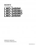 Сервисная инструкция SONY LMD-2450, 1st-edition, REV.2