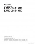 Сервисная инструкция SONY LMD-2451MD, 1st-edition, REV.1