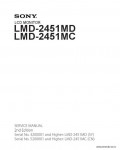 Сервисная инструкция SONY LMD-2451MD, 2ND, ED