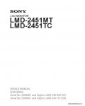 Сервисная инструкция SONY LMD-2451MT, 2ND, ED