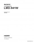 Сервисная инструкция SONY LMD-941W