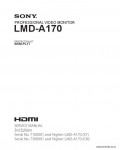 Сервисная инструкция SONY LMD-A170, 3RD, ED