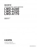 Сервисная инструкция SONY LMD-A240, 1st-edition, REV.1