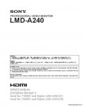 Сервисная инструкция SONY LMD-A240, 2ND, ED, REV.1
