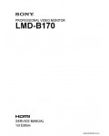 Сервисная инструкция SONY LMD-B170, 1st-edition
