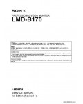 Сервисная инструкция SONY LMD-B170, 1st-edition, REV.1