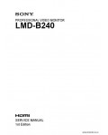 Сервисная инструкция SONY LMD-B240