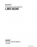 Сервисная инструкция SONY LMD-B240, FM