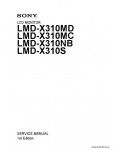 Сервисная инструкция SONY LMD-X310MD, 1st-edition