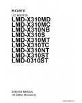 Сервисная инструкция SONY LMD-X310MD, 1st-edition, REV.2
