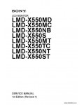 Сервисная инструкция SONY LMD-X550MD, 1st-edition, REV.1