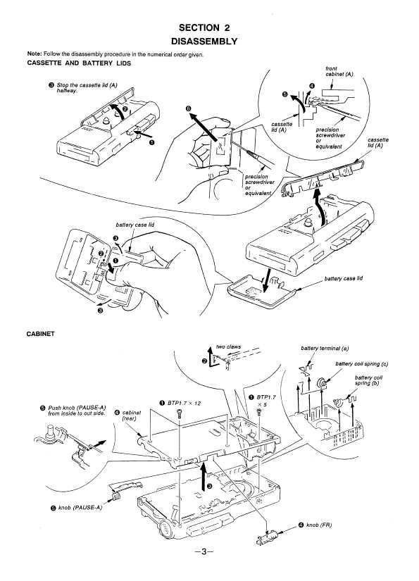 Сервисная инструкция Sony M-425
