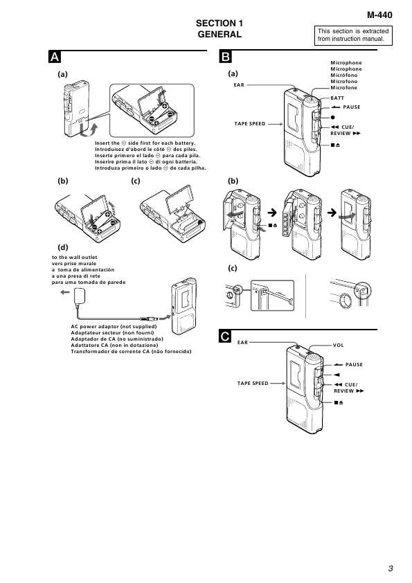 Сервисная инструкция Sony M-440