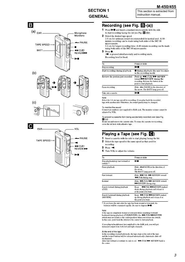 Сервисная инструкция Sony M-450, M-455