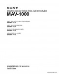 Сервисная инструкция SONY MAV-1000, MM