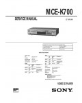 Сервисная инструкция Sony MCE-K700