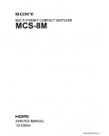 Сервисная инструкция SONY MCS-8M, 1st-edition