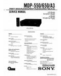 Сервисная инструкция SONY MDP-550, 650, A3