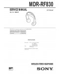 Сервисная инструкция Sony MDR-RF830