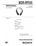 Сервисная инструкция Sony MDR-RF930